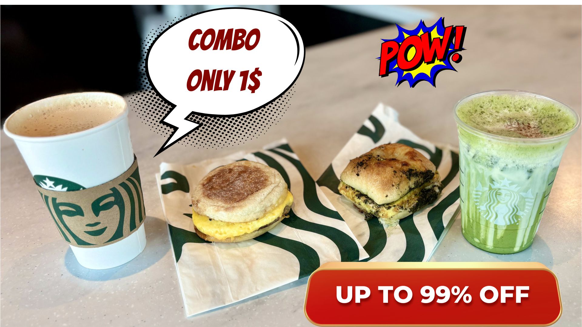 Starbucks Combo Deal Today – Only $1