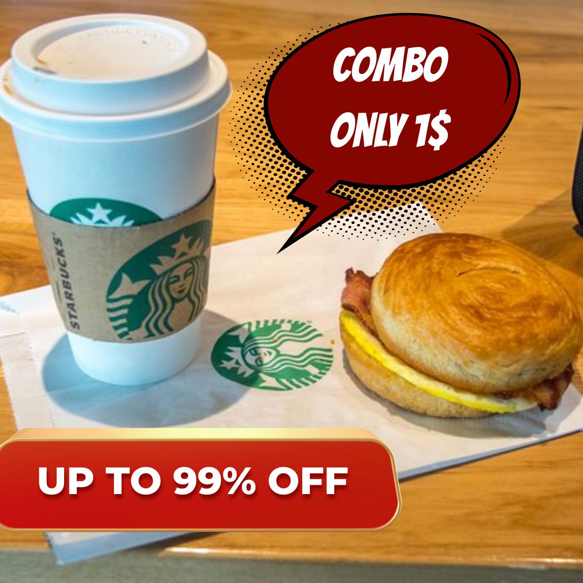 Starbucks Combo Deal Today – Only $1